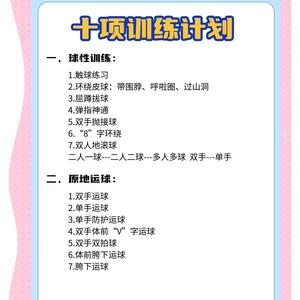 篮球训练计划内容有哪些方面